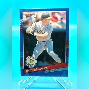 🔥1991 Donruss Mark McGwire #105🔥Error Card No Dot After Inc! Rare